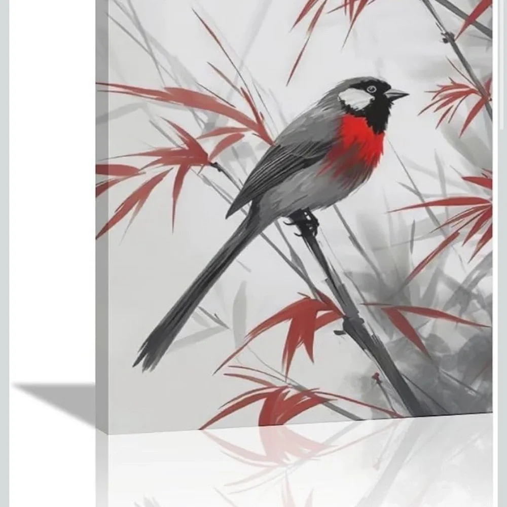 NWT American Red Cardinal Wall Decor Cardinal Bird Picture